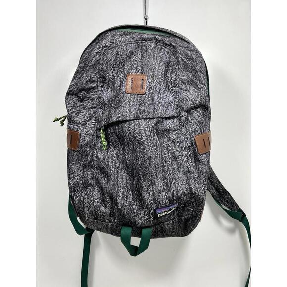 Patagonia Other - Rare— Patagonia Ironwood Backpack Blk/Gray W/ Green 20L Outdoors Camping Hiking